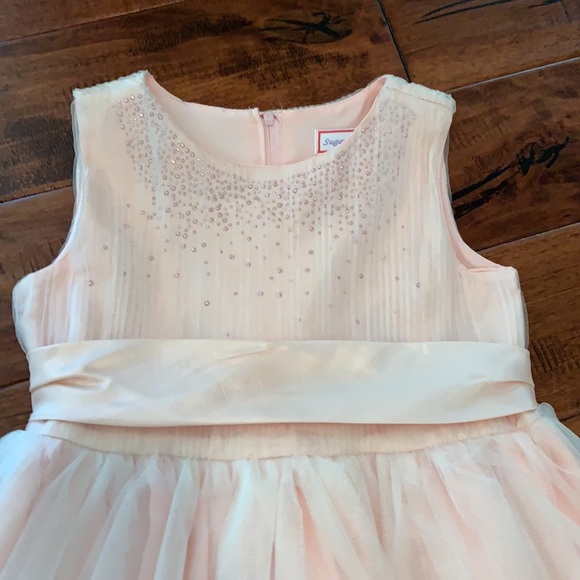 Pink Sequin Tulle Dress - Picture 3 of 10